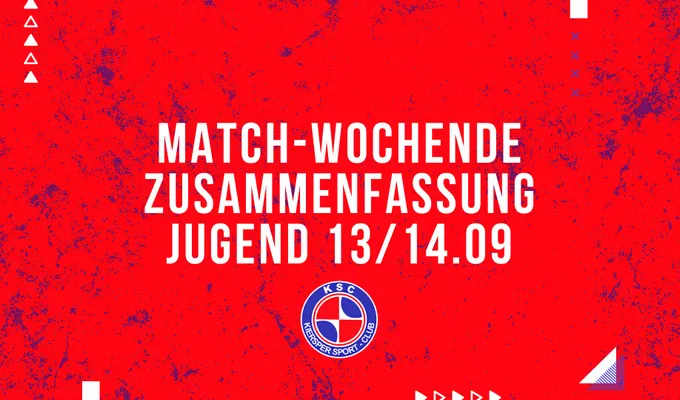 Starke KSC-Jugend – viele Tore am Wochenende