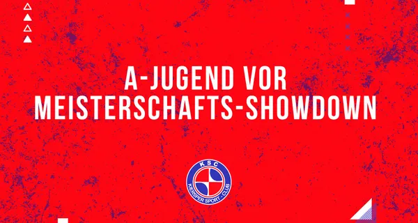 A-Jugend vor Meisterschafts-Showdown