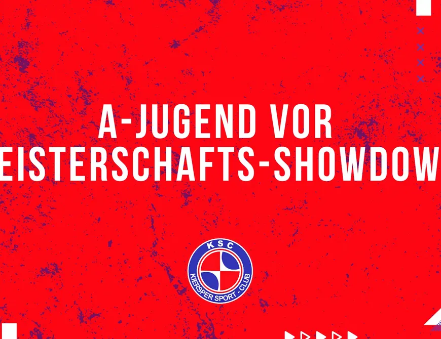 A-Jugend vor Meisterschafts-Showdown