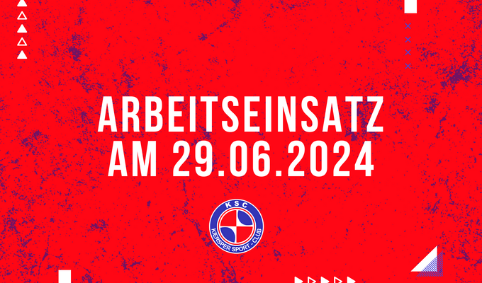 KSC lädt zum Arbeitseinsatz ein