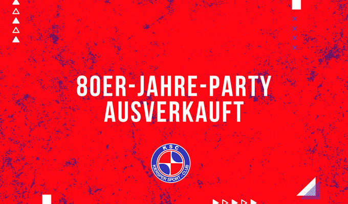 80er-Jahre-Party ausverkauft
